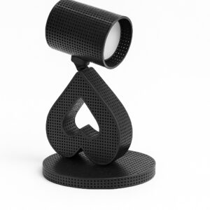 Lampara de escritorio metálica perforada